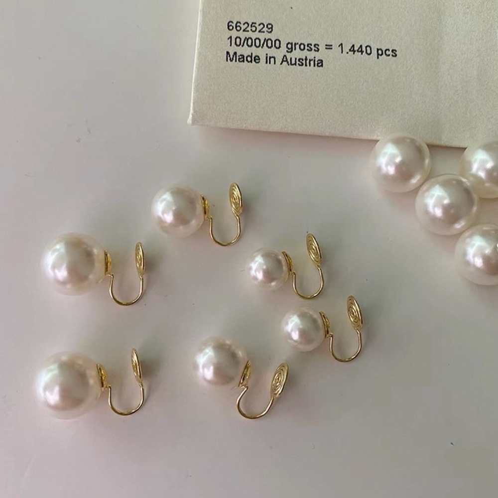 Elegant Pearl Clip-On Earrings